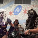 Dylla, left, with the rest of Gwar